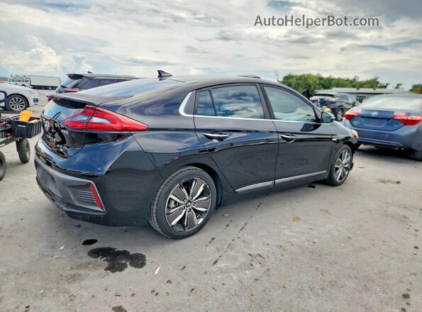 KMHC05LC1JU073142 2018 HYUNDAI IONIQ Black Trasero derecho