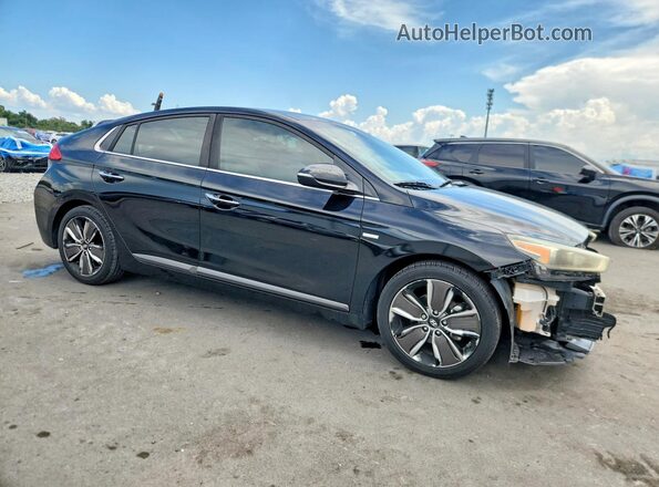 KMHC05LC1JU073142 2018 HYUNDAI IONIQ Black Delantero derecho