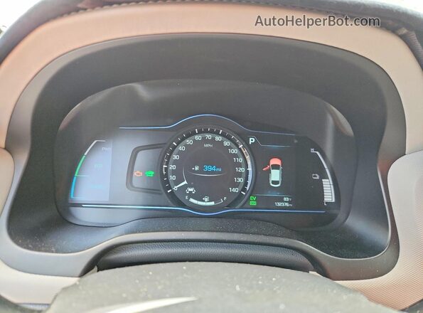 KMHC05LC1JU073142 2018 HYUNDAI IONIQ Black Vista del cuadro de instrumentos