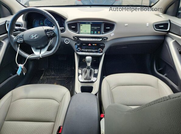 KMHC05LC1JU073142 2018 HYUNDAI IONIQ Black Vista del salpicadero