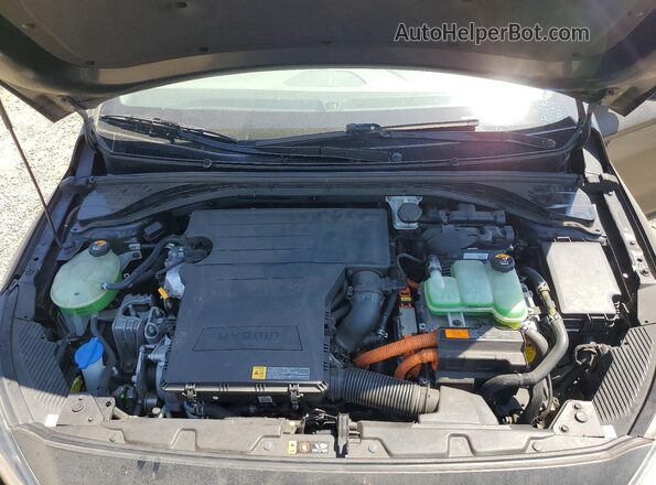 KMHC05LC4HU030229 2017 HYUNDAI IONIQ Black Շարժիչի բաժամունքի տեսք