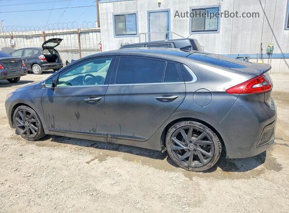 KMHC05LC4HU030229 2017 HYUNDAI IONIQ Black Հետևի ձախ