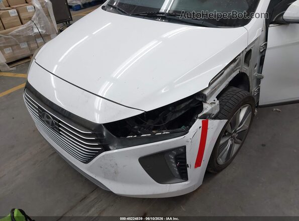 KMHC05LC4HU031655 2017 HYUNDAI IONIQ HYBRID White წინა ხედი