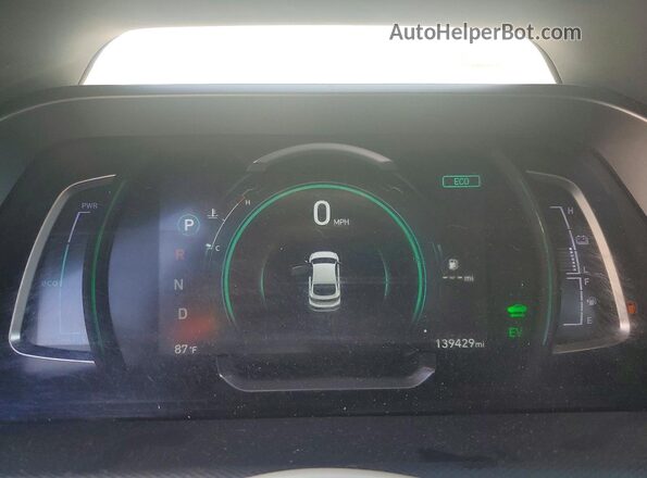 KMHC05LC4LU235140 2020 HYUNDAI IONIQ White Instrument cluster view