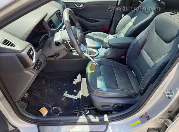 KMHC05LC5KU119475 2019 HYUNDAI IONIQ Silver Front interior view