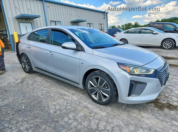 KMHC05LC5KU119475 2019 HYUNDAI IONIQ Silver Front right