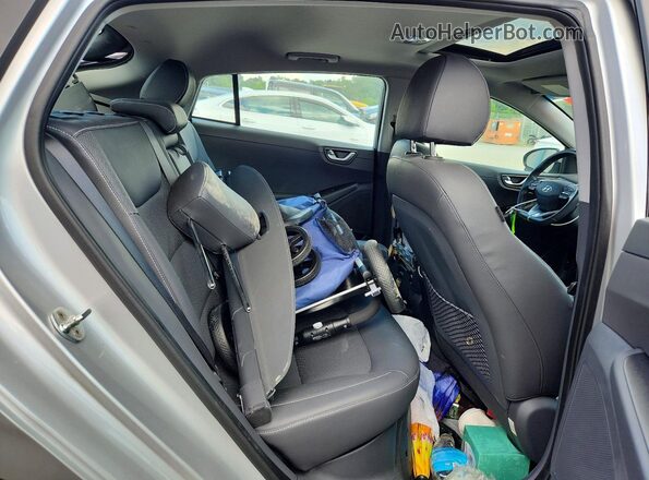 KMHC05LC5KU119475 2019 HYUNDAI IONIQ Silver Rear seats view