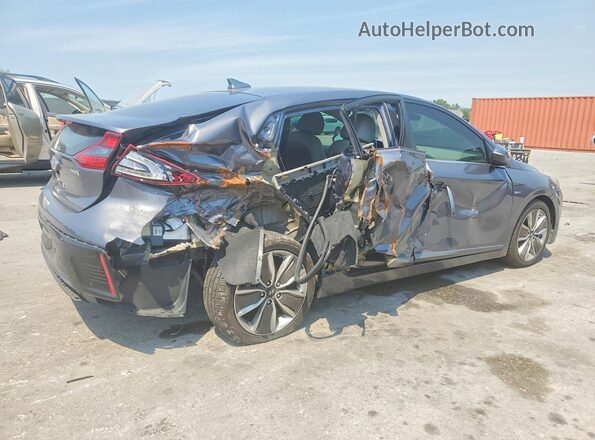 KMHC05LC7KU138027 2019 HYUNDAI IONIQ Gray Trasero derecho