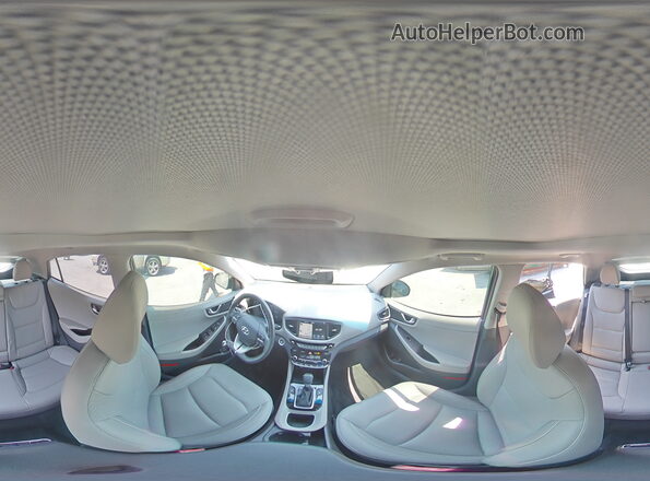 KMHC05LC7KU138027 2019 HYUNDAI IONIQ Gray Vista de la etiqueta del VIN