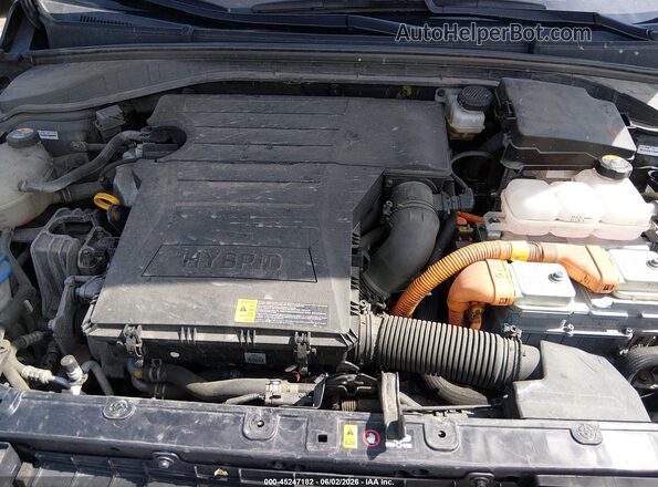 KMHC05LC8MU259572 2021 HYUNDAI IONIQ HYBRID Black Vista trasera