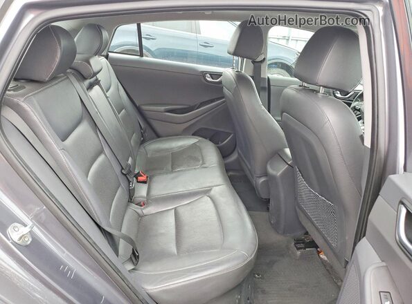 KMHC05LC9HU020408 2017 HYUNDAI IONIQ Gray Vista de los asientos traseros