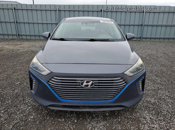 KMHC05LC9HU020408 2017 HYUNDAI IONIQ Gray Vista frontal