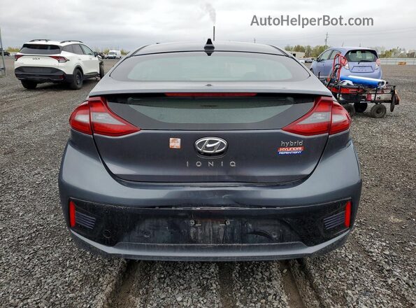 KMHC05LC9HU020408 2017 HYUNDAI IONIQ Gray Vista trasera