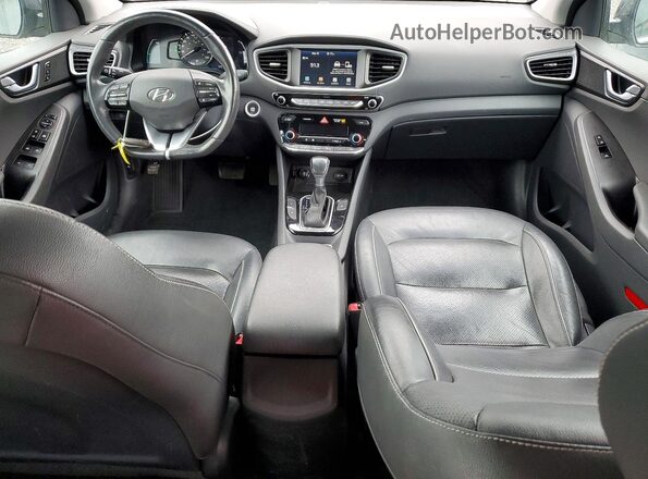 KMHC05LC9HU020408 2017 HYUNDAI IONIQ Gray Vista del salpicadero