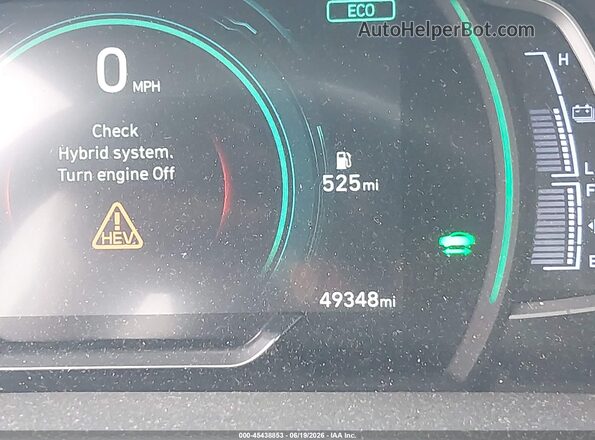 KMHC05LC9NU266340 2022 HYUNDAI IONIQ HYBRID Gray Вид задніх сидінь