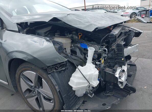 KMHC05LC9NU266340 2022 HYUNDAI IONIQ HYBRID Gray Вид щитка приладів