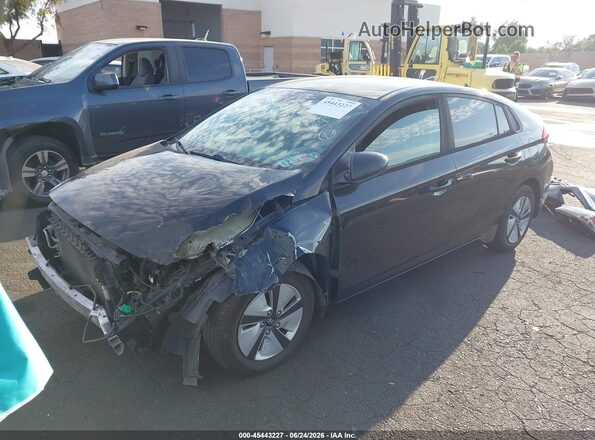 KMHC65LC0HU049505 2017 HYUNDAI IONIQ HYBRID Black Передня ліва чверть