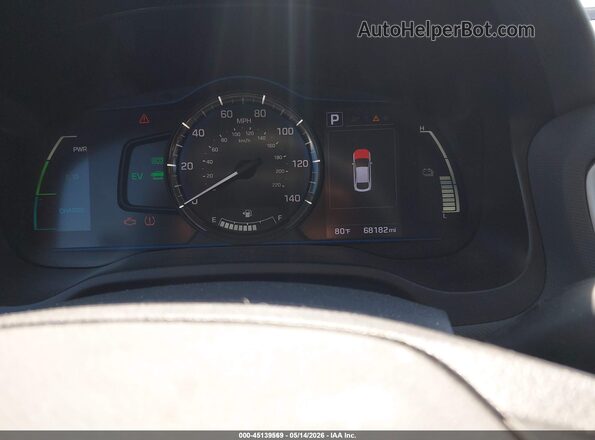 KMHC65LC0JU075768 2018 HYUNDAI IONIQ HYBRID Черный Вид задних сидений