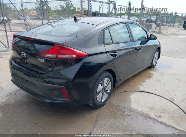 KMHC65LC0JU075768 2018 HYUNDAI IONIQ HYBRID Черный Задняя правая четверть