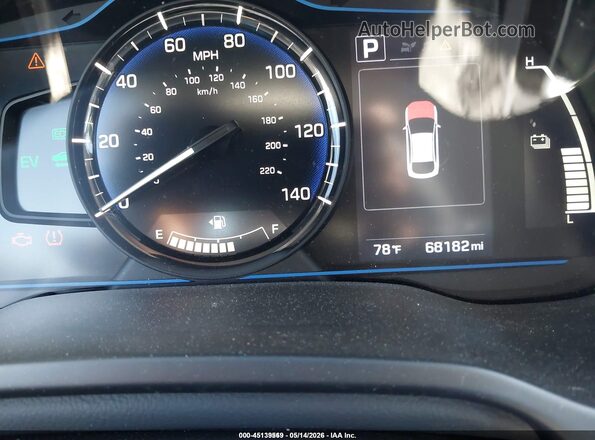 KMHC65LC0JU075768 2018 HYUNDAI IONIQ HYBRID Черный 