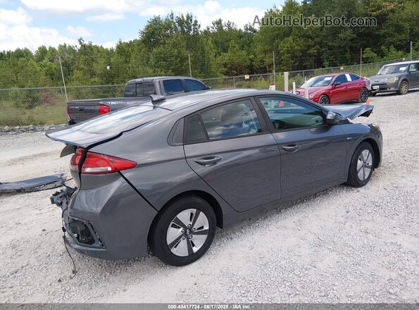 KMHC65LC0JU076449 2018 HYUNDAI IONIQ HYBRID Gray Trasero derecho