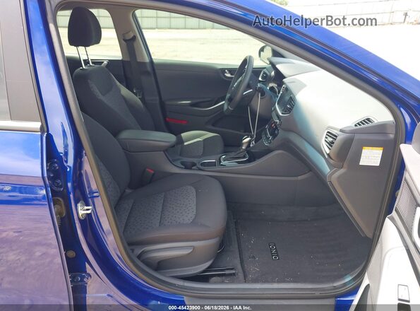 KMHC65LC0KU125473 2019 HYUNDAI IONIQ HYBRID Blue წინა სალონის ხედი