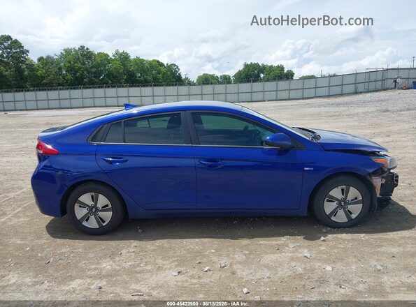 KMHC65LC0KU125473 2019 HYUNDAI IONIQ HYBRID Blue უკანა სალონის ხედი