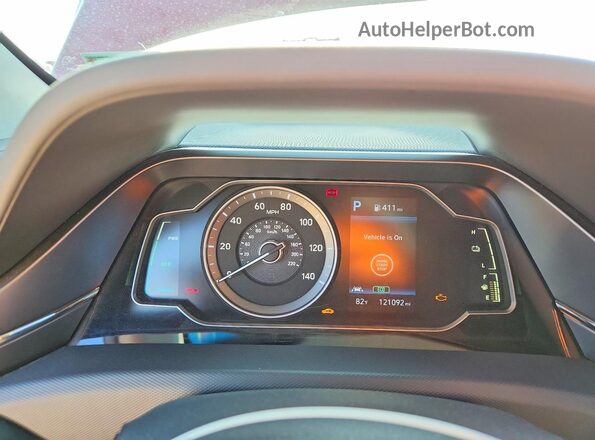 KMHC65LC0NU267407 2022 HYUNDAI IONIQ Red Instrument cluster view