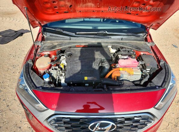 KMHC65LC0NU267407 2022 HYUNDAI IONIQ Red Rear interior view