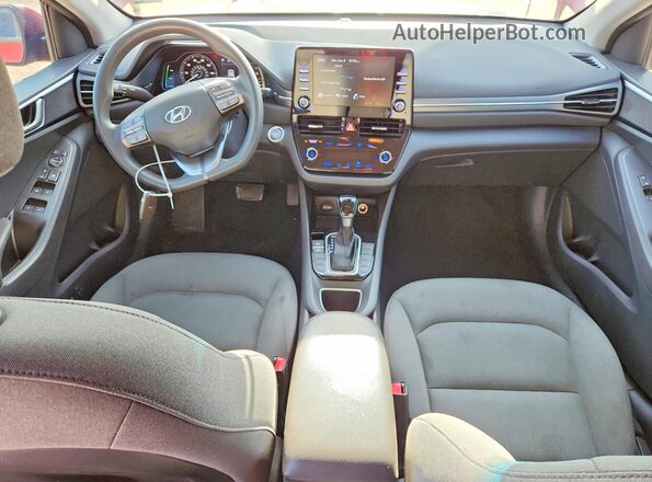 KMHC65LC0NU267407 2022 HYUNDAI IONIQ Red Dashboard view