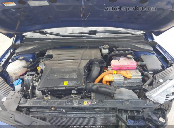 KMHC65LC0NU275149 2022 HYUNDAI IONIQ HYBRID Blue Vista trasera