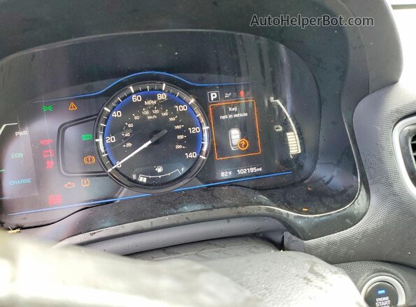 KMHC65LC1JU075794 2018 HYUNDAI IONIQ Black Vista del cuadro de instrumentos