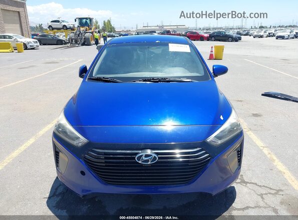 KMHC65LC1KU178876 2019 HYUNDAI IONIQ HYBRID Blue Widok zestawu wskaźników