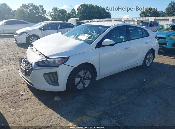 KMHC65LC1MU245432 2021 HYUNDAI IONIQ HYBRID White Առջևի ձախ երեք քառորդ տեսարան