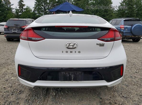 KMHC65LC2HU031295 2017 HYUNDAI IONIQ White Vista trasera