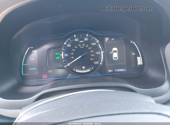 KMHC65LC2KU107539 2019 HYUNDAI IONIQ HYBRID White Вид задніх сидінь