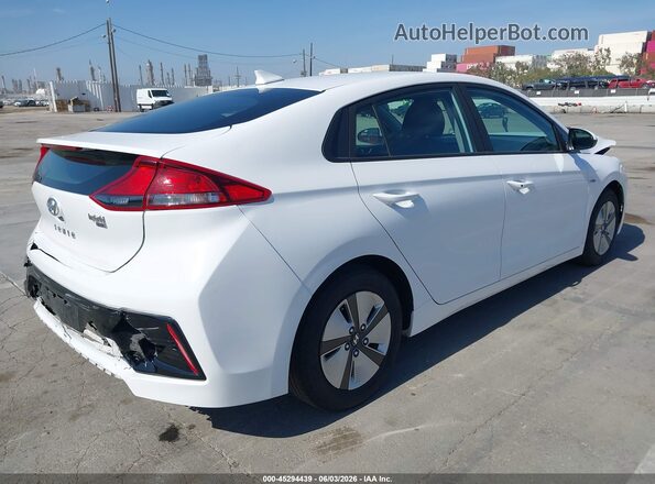 KMHC65LC2KU107539 2019 HYUNDAI IONIQ HYBRID White Задня права чверть