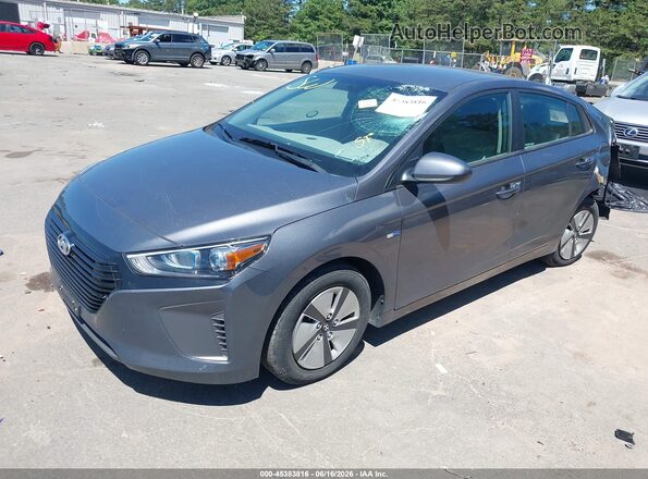 KMHC65LC3KU117593 2019 HYUNDAI IONIQ HYBRID Серый Передняя левая четверть
