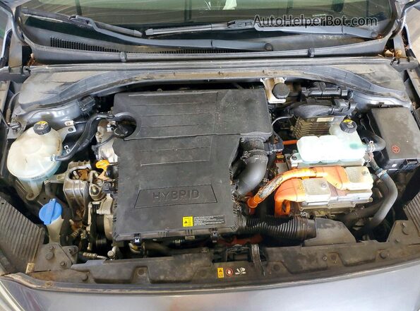 KMHC65LC3KU125306 2019 HYUNDAI IONIQ Gray Սալոնի հետևի տեսք