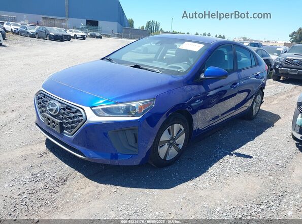 KMHC65LC3LU237329 2020 HYUNDAI IONIQ HYBRID Blue Առջևի ձախ երեք քառորդ տեսարան