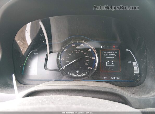 KMHC65LC4HU032013 2017 HYUNDAI IONIQ HYBRID Белый Вид задних сидений