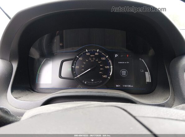 KMHC65LC4HU045554 2017 HYUNDAI IONIQ HYBRID Синий Вид задних сидений