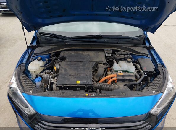 KMHC65LC4HU045554 2017 HYUNDAI IONIQ HYBRID Синий Вид сзади