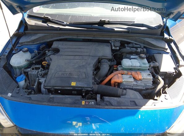 KMHC65LC4JU084568 2018 HYUNDAI IONIQ HYBRID Blue Հետևի տեսք