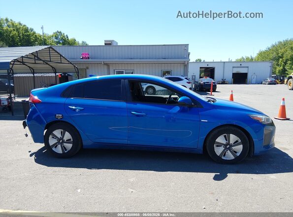 KMHC65LC4JU084568 2018 HYUNDAI IONIQ HYBRID Blue Սալոնի 360 աստիճան տեսք