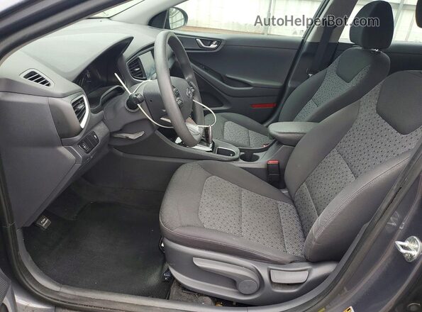 KMHC65LC4KU125041 2019 HYUNDAI IONIQ Gray წინა სალონის ხედი