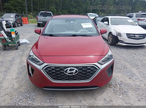 KMHC65LC4LU202413 2020 HYUNDAI IONIQ HYBRID Красный Вид спереди