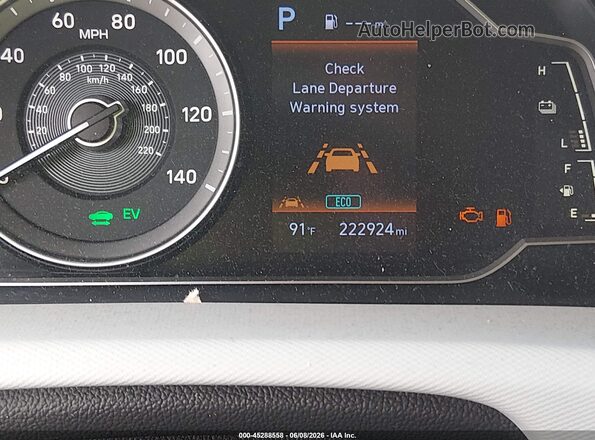 KMHC65LC4LU202413 2020 HYUNDAI IONIQ HYBRID Красный 