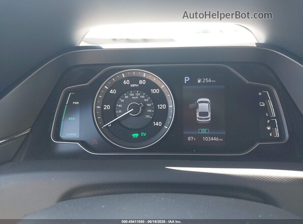 KMHC65LC4MU247031 2021 HYUNDAI IONIQ HYBRID White Widok tylnych siedzeń
