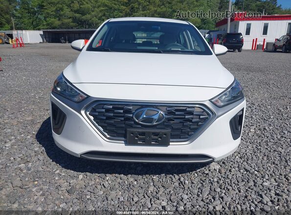 KMHC65LC4MU247031 2021 HYUNDAI IONIQ HYBRID White Widok zestawu wskaźników